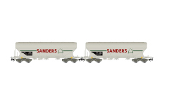 Jouef HJ6312 - H0 - 2-tlg. Set Getreidesilowagen SANDERS, SNCF, Ep. V
